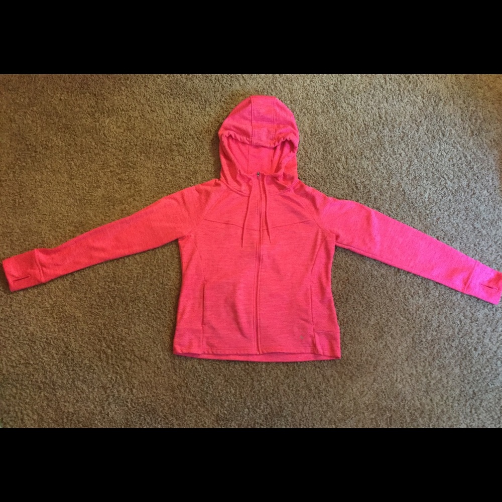 Danskin Now Hot Pink Thumb-Holed Hoodie